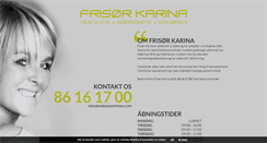 Desktop Screenshot of frisorkarina.dk