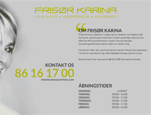 Tablet Screenshot of frisorkarina.dk